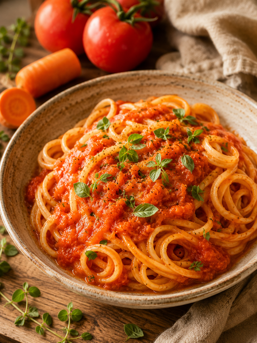 Cremige Gemüse-Tomatensauce